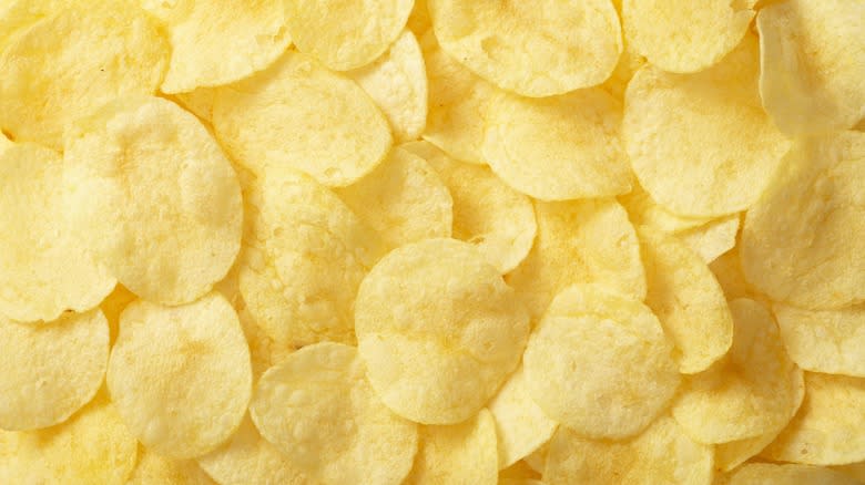 Thin potato chips
