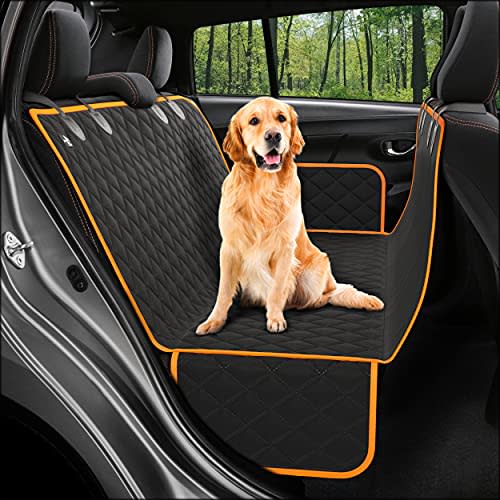 Dog Back Seat Cover Protector Waterproof Scratchproof Nonslip Hammock for Dogs Backseat Protect…