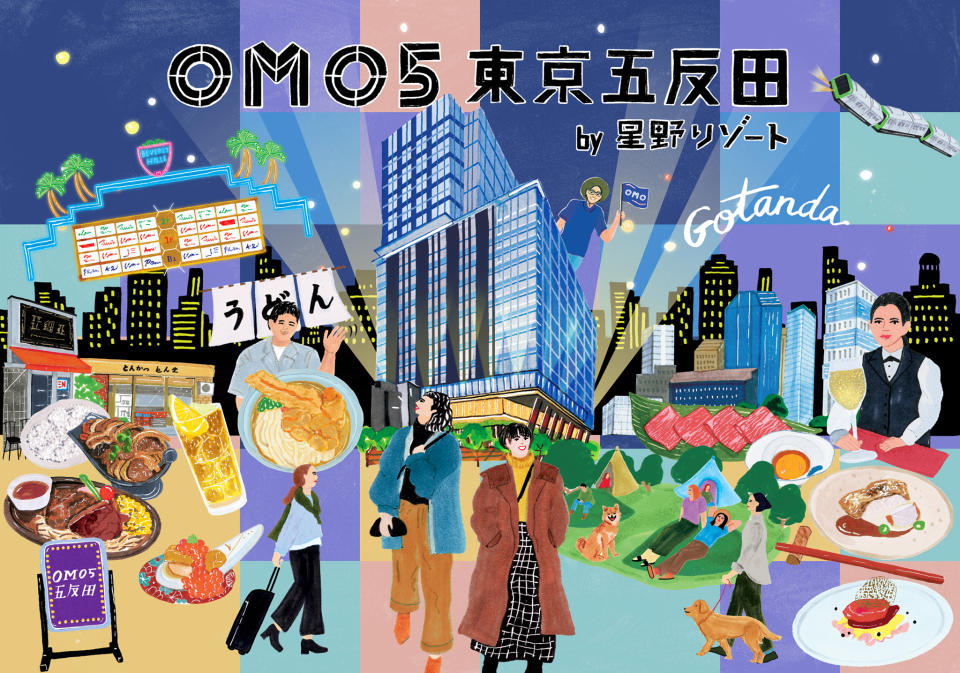 日本旅遊│星野再插旗東京「OMO5五反田」下年開業！設空中庭園浸腳、復古設計客房可俯瞰東京夜景