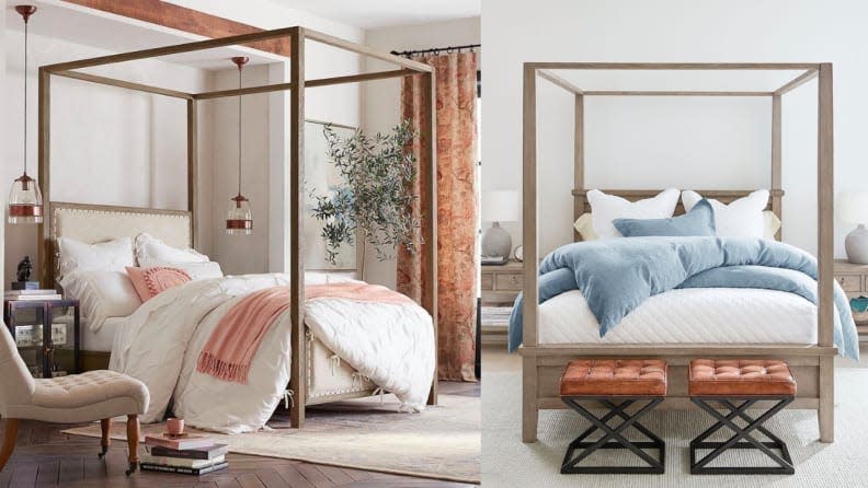 Canopy beds are the latest bedroom trend.