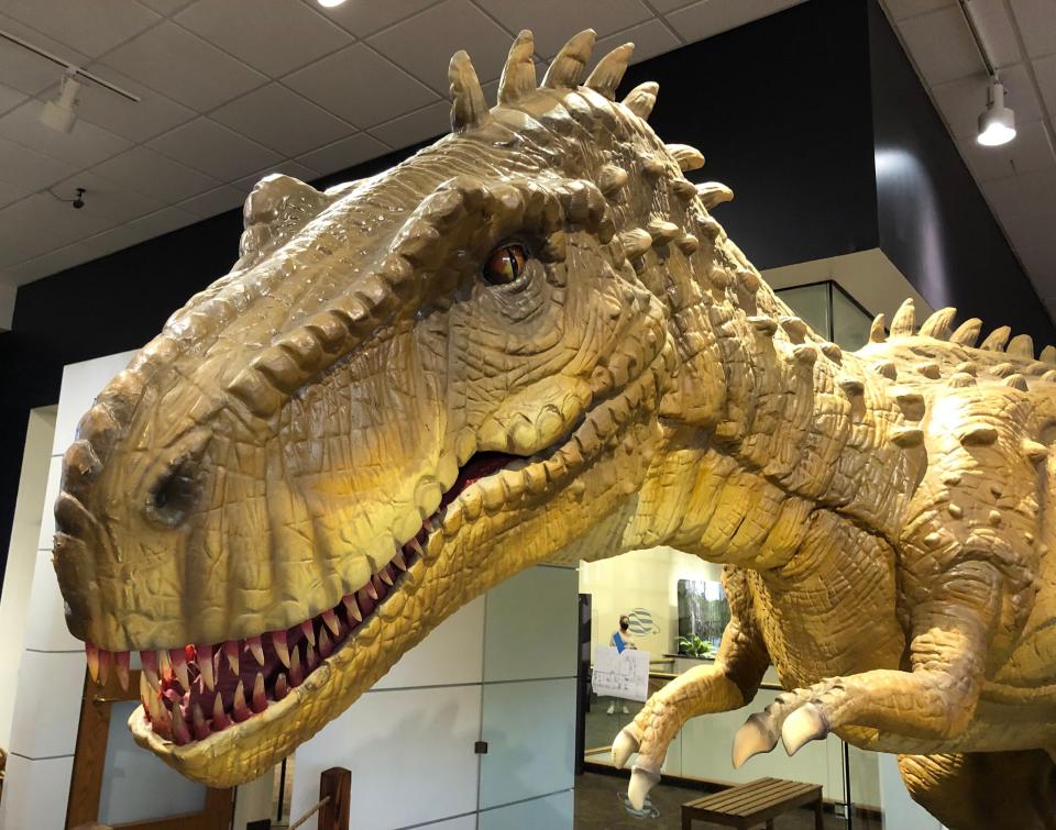 Take a peek at new animatronic dinosaur exhibit at the Rochester Museum