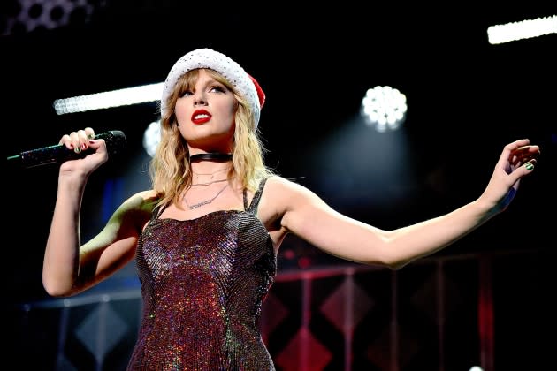 taylor-swift-ruins-christmas.jpg iHeartRadio's Z100 Jingle Ball 2019 Presented By Capital One - Show - Credit: Theo Wargo/Getty Images