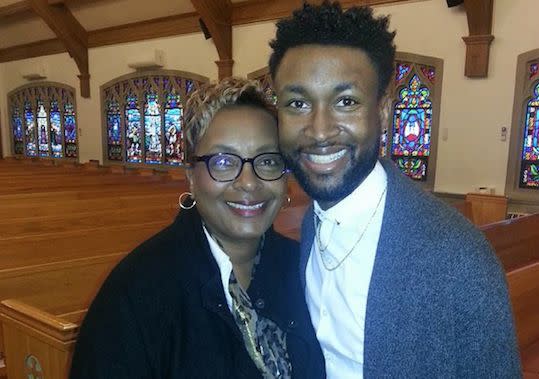 Dukes is pictured here with her 27-year-old son Maurice.&nbsp; (Photo: Maurice Dukes)