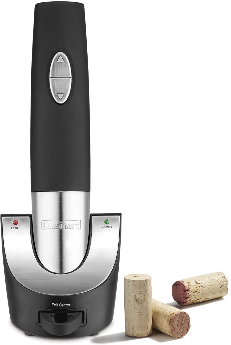 Cuisinart Vacuum Sealer Cordless Wine Opener, One Size, Black