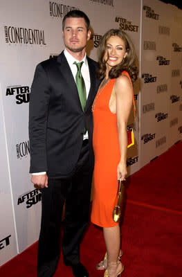 Eric Dane and Rebecca Gayheart at the Hollywood premiere of New Line Cinema's After the Sunset