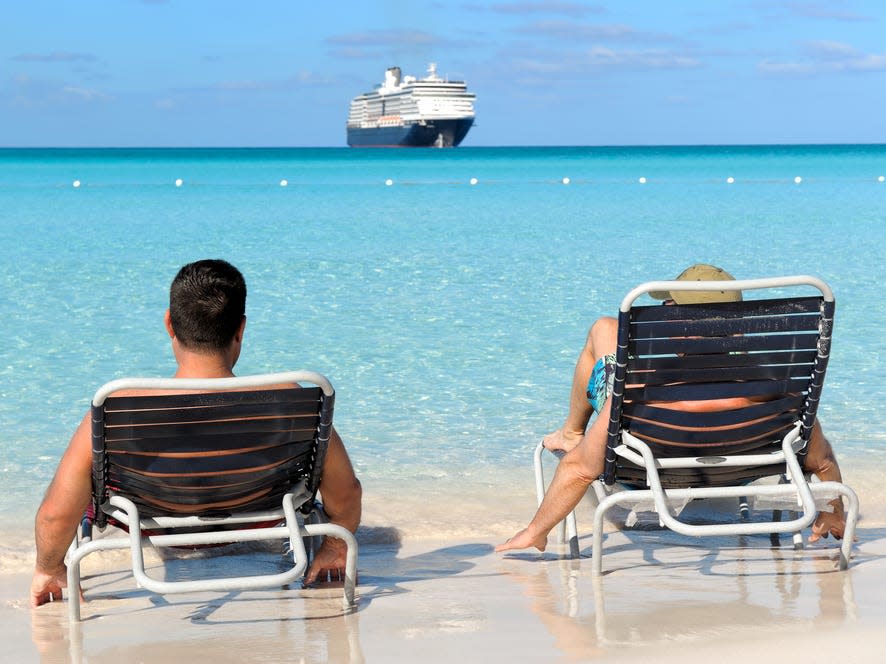 cruise ship beach