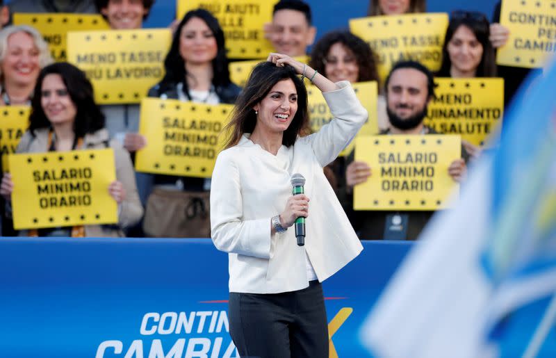 FILE PHOTO: 5-Star Movement final EU election rally, in Rome