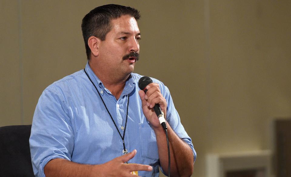 Democratic challenger Randy Bryce has made an issue of Ryan's accessibility to his constituents. (Photo: Joshua Blanchard/Getty Images for Politicon)