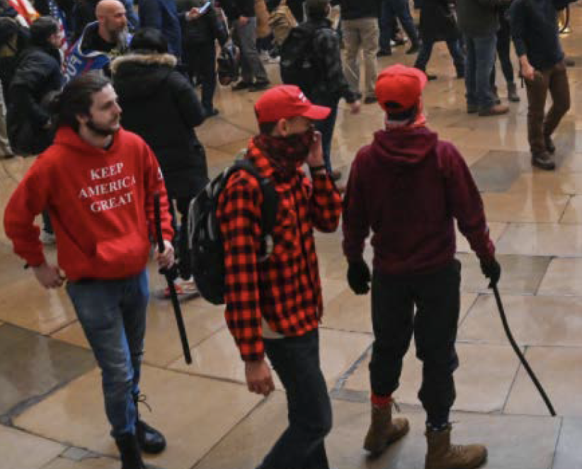 Rioters at the U.S. Capitol on Jan. 6, 2021