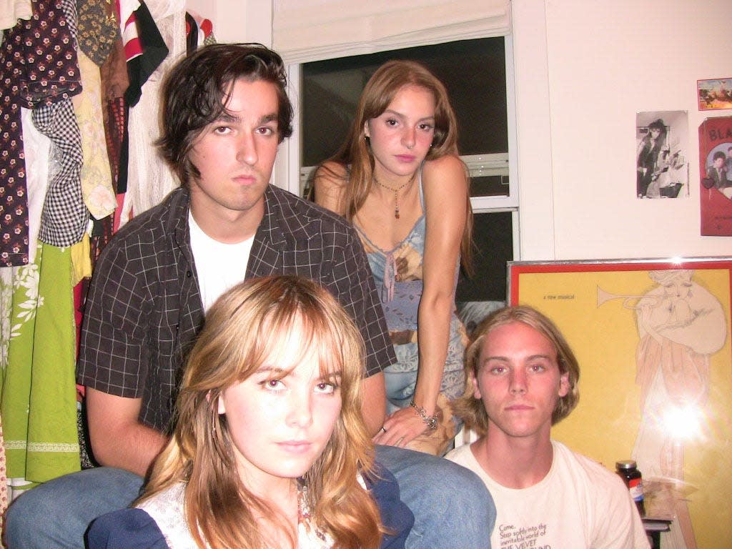 Carolina Beach band Pleasure Island. From left, Marc Fatum (guitar), Cameron Sinclair (guitar, keys, vocals), Chloe Torres (vocals, bass) and Kevin Penn (drums).