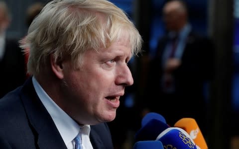 Boris Johnson was foreign secretary when the decision to waive death penalty assurances was taken - Credit: REUTERS/Yves Herman
