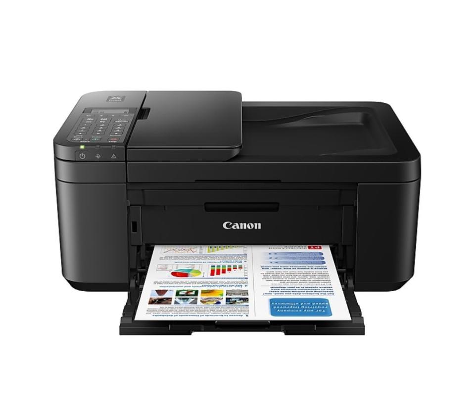 <strong>Pages Per Minute: </strong>This printer can handle 8.8 pages per minute when printing in black and 4.4 pages per minute when printing in color. <br /><strong>Monochrome Vs. Color: </strong>It can do both! <br /><strong>Cartridge Details: </strong>This printer's compatible with the Canon PG-243 cartridge for black ink and Canon CL 244 cartridge for color. <br /><strong> What Else Can This Printer Do: </strong>Functions include copying, scanning and faxing. <br /><strong> $$$: </strong><a href="https://fave.co/2Dj9KTL" target="_blank" rel="noopener noreferrer">Find it for $60 at Staples</a>.
