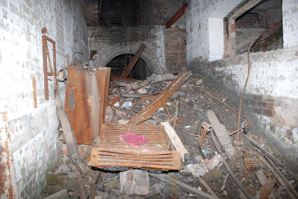 Debris was piled high inside the building (SFRS/PA) (PA Media)