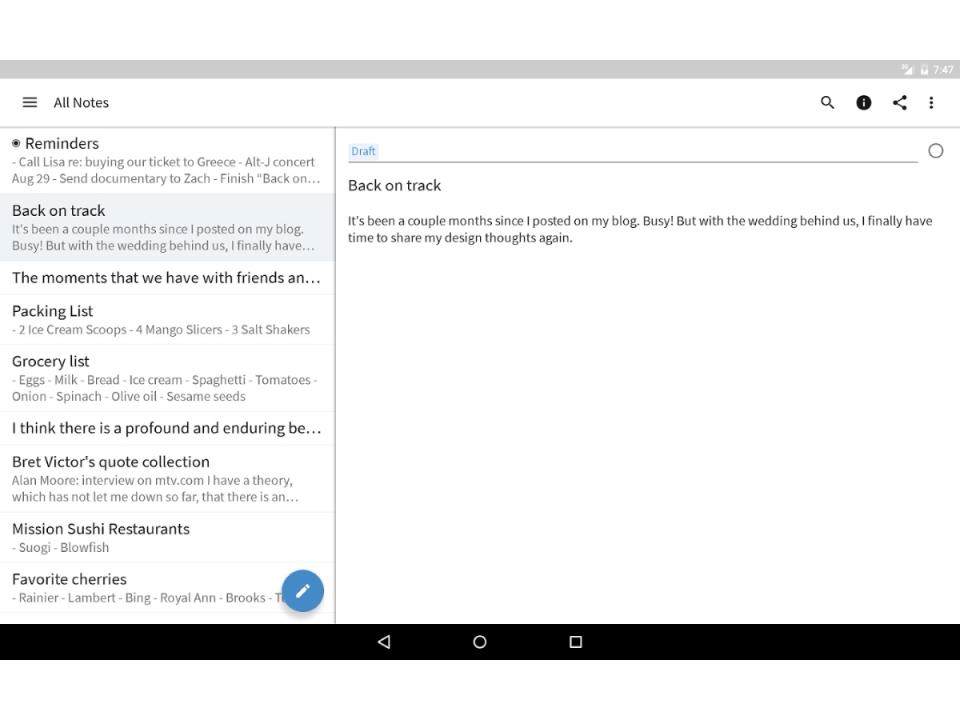 best note taking apps simplenote