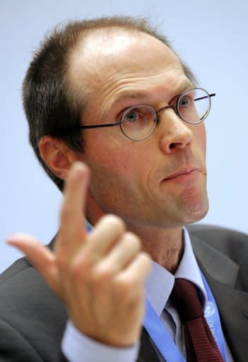 UN rapporteur Olivier De Schutter, seen here in 2008, has slammed a highly anticipated UN report set to back a 2010 Israeli commando raid on an aid flotilla aiming to break Israel's blockade of Gaza which left nine people dead