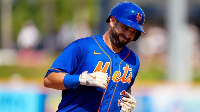 New York Mets Catcher Francisco Alvarez speaks with New York Mets