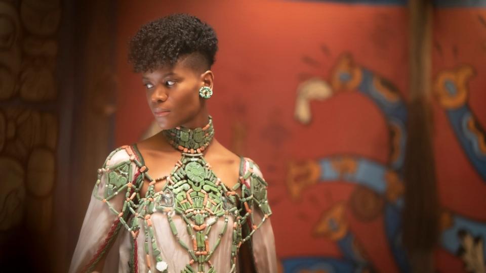 Letitia Wright as Shuri in Marvel Studios' BLACK PANTHER: WAKANDA FOREVER. Photo by Annette Brown. © 2022 MARVEL.