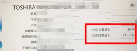 上頭寫到「已用次數總計89次、已用時間總計511小時」竟被換成展示機。（圖／翻攝自Dcard）