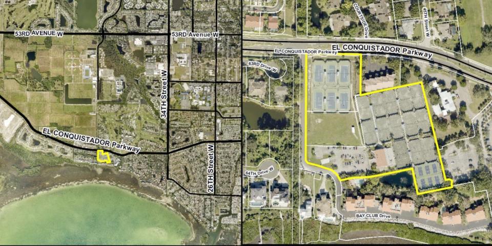Manatee County commissioners denied a proposed rezone of the Bradenton Tennis Center.