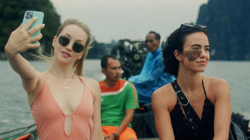 Vacationing in Thailand, social-media maven Madison (Emily Tennant) makes friends with the charismatic CW (Cassandra Naud) in the thriller "Influencer."