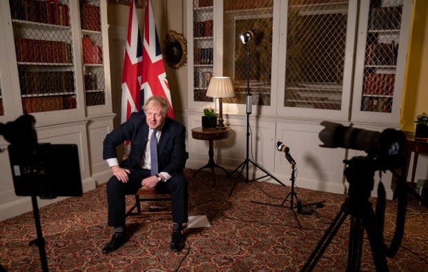 From 10 Downing Street in London, British Prime Minister Boris Johnson tells CBC chief political correspondent Rosemary Barton that the G7 needs to start work on crafting a global pandemic treaty that will help countries avoid the pitfalls and errors of the response to the COVID-19 pandemic. (Adrian Di Virgilio/CBC - image credit)