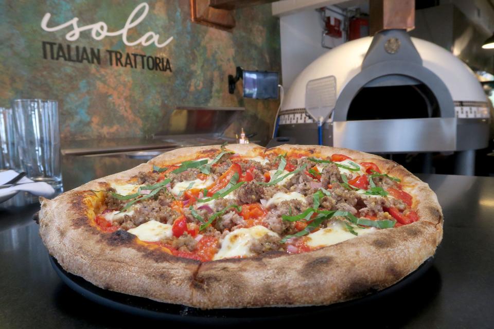 The cacciatore pizza at Isola in Beach Haven, one of nearly two dozen restaurants participating in Long Beach Island Bites Winter Restaurant Week.