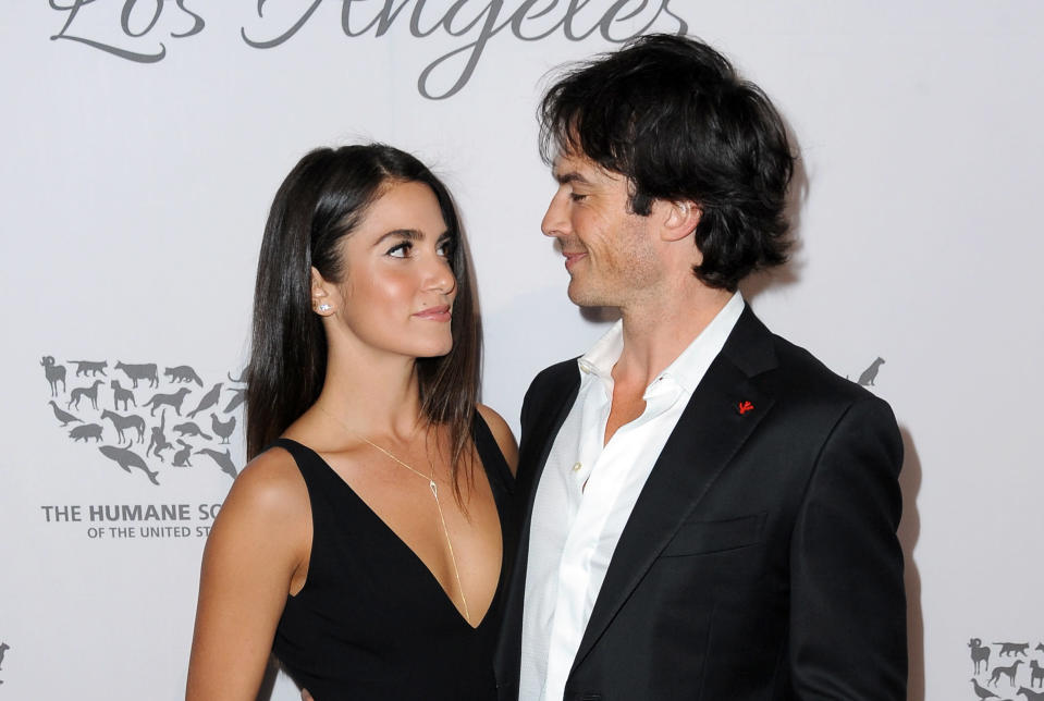 <p>Acting couple Nikki Reed and Ian Somerhalder welcomed their first child: an adorable baby girl on 25 July. The little one has been given quite a mouthful for a name with the A-list duo calling her Bodhi Soleil Reed Somerhalder. <i>[Photo: Getty]</i> </p>