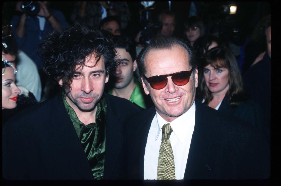 288329 09: Director Tim Burton and actor Jack Nicholson attend the premiere of 