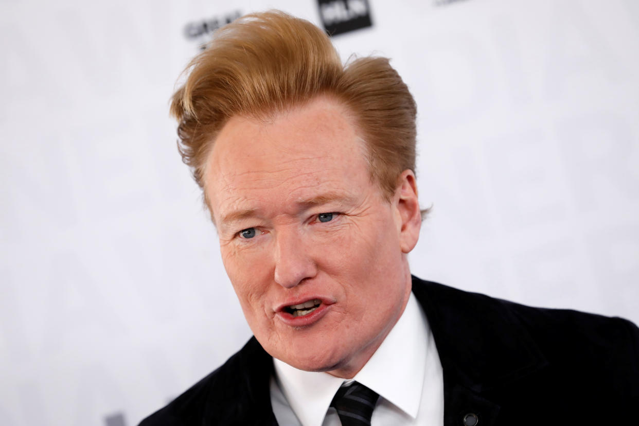 Conan O'Brien was among those axed from Barack Obama's birthday party guest list after COVID forced Obama to scale back the affair. (Mike Segar/Reuters)