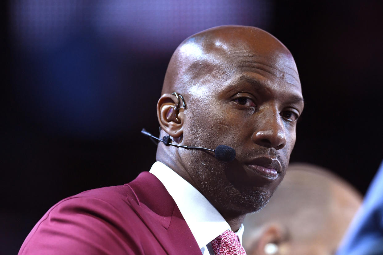 NEW YORK, NEW YORK - JUNE 20: Commentator Chauncey Billups looks on during the 2019 NBA Draft at the Barclays Center on June 20, 2019 in the Brooklyn borough of New York City. NOTE TO USER: User expressly acknowledges and agrees that, by downloading and or using this photograph, User is consenting to the terms and conditions of the Getty Images License Agreement. (Photo by Sarah Stier/Getty Images)