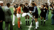 Rarely do the two best players face each other in a World Cup final; they did in 1974, though...