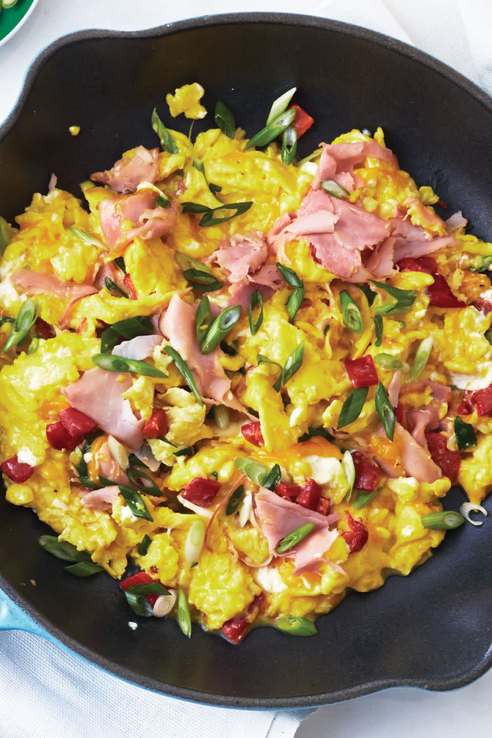 Pimento Cheese and Ham Scramble