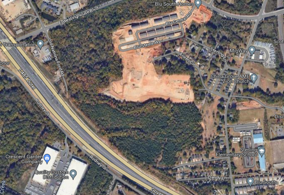 Blu South is proposing to build 186 residential units near Interstate 485 in south Charlotte