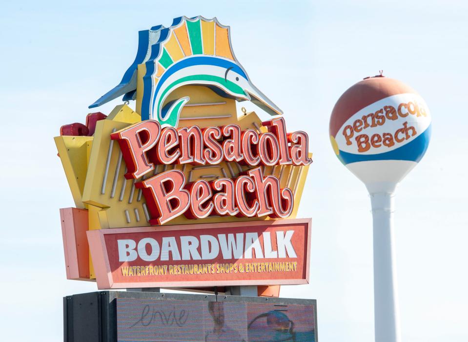 Pensacola Beach Boardwalk on Monday, Feb. 14, 2022.