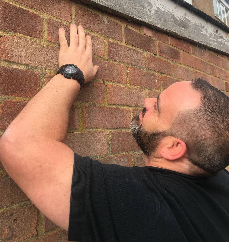 <em>Fearless – pest controller Grant isn’t scared of the tube web spiders, apart from when one jumped on his head </em>