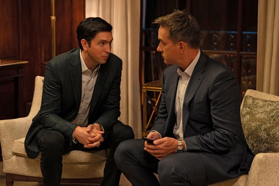 nicholas braun, matthew macfadyen, succession, season 4