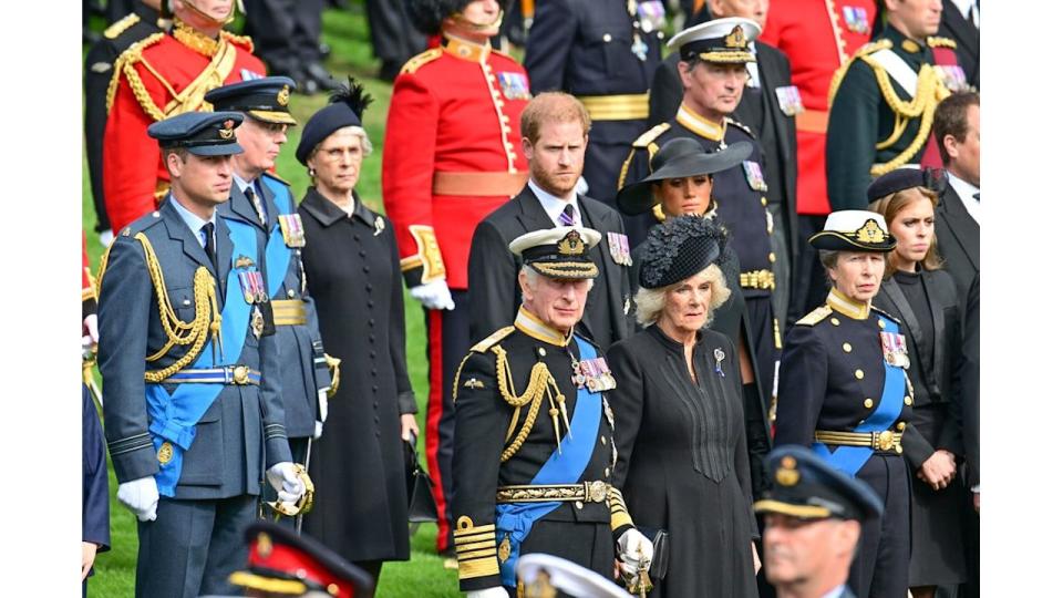 Harry was last pictured publicly with his family at Queen Elizabeth II's state funeral last September