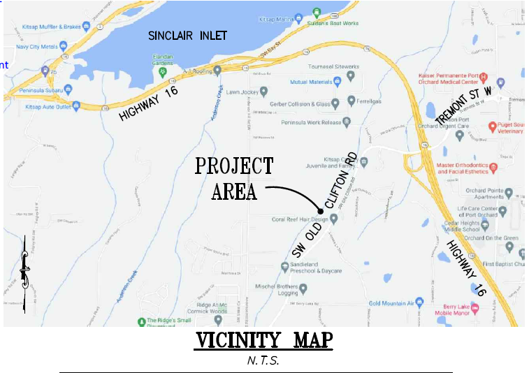 The location of a proposed 96-unit development on SW Old Clifton Road, Diaz Meadow Apartment.