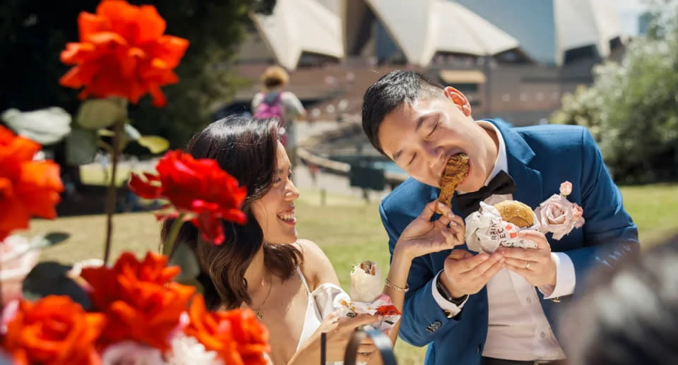 Das Paar sagt, es hätte nicht schöner sein können. (Foto: Mit freundlicher Genehmigung von Thanh Huynh und Brian Tran)