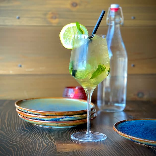 A white sangria from The 421 Craft Bar & Kitchen. (Photo: Nancy Koziol)