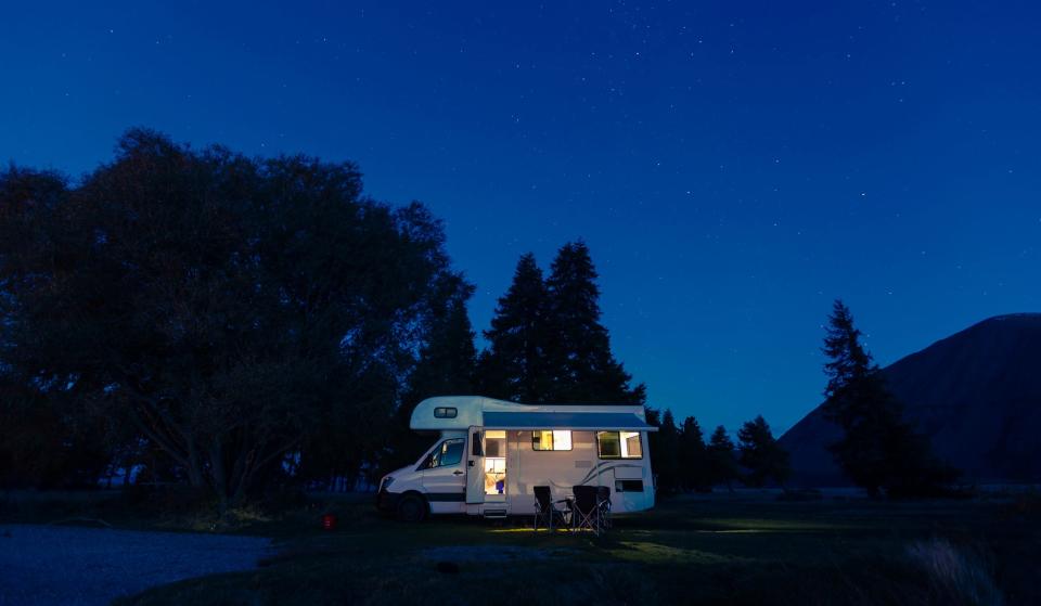 It’s very challenging to see camping spot numbers and even harder to determine whether you’ve parked safely (and level) in the dark.