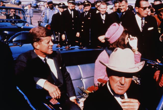 Bettmann Archive President John F. Kennedy and Jackie Kennedy in Dallas on Nov. 22, 1963