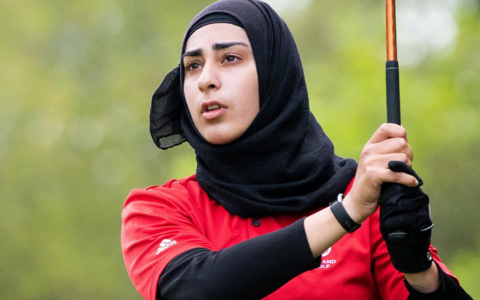 Rising talent Rafiah Banday is the first player in the 34-year history of the tournament to play in a hijab - Leaderboard Photography