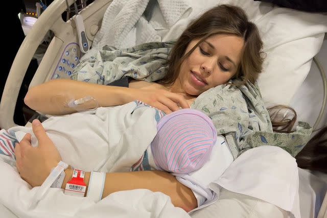 <p>Jessa Seewald/Instagram</p> Jessa Duggar and newborn baby George