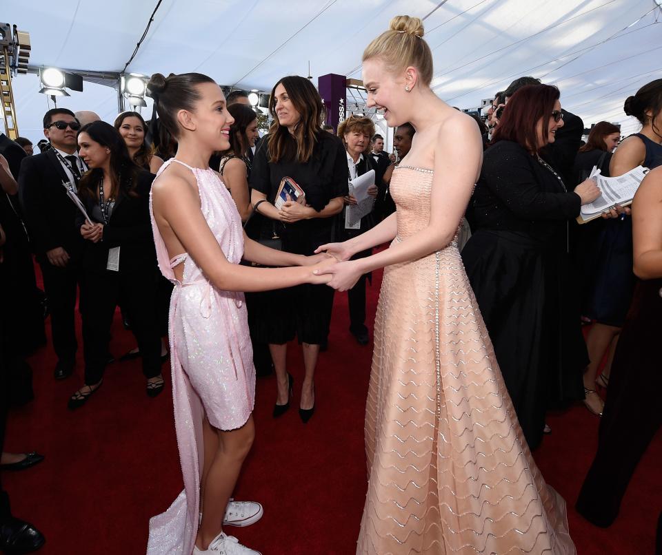 Millie Bobby Brown and Dakota Fanning