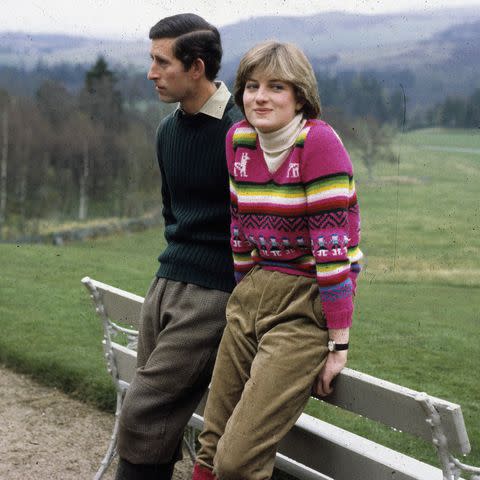 <p>Anwar Hussein/WireImage</p> Prince Charles and Princess Diana in 1981