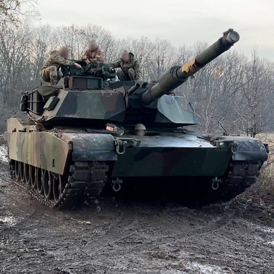 An Abrams tank in Ukraine