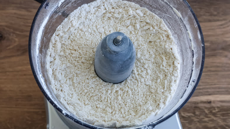 dry ingredients in a food processor