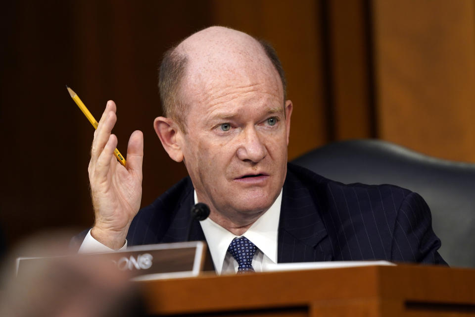 Sen. Chris Coons (D-Del.) says he's open to court reforms.  (Photo: Photo by Susan Walsh-Pool/Getty Images)