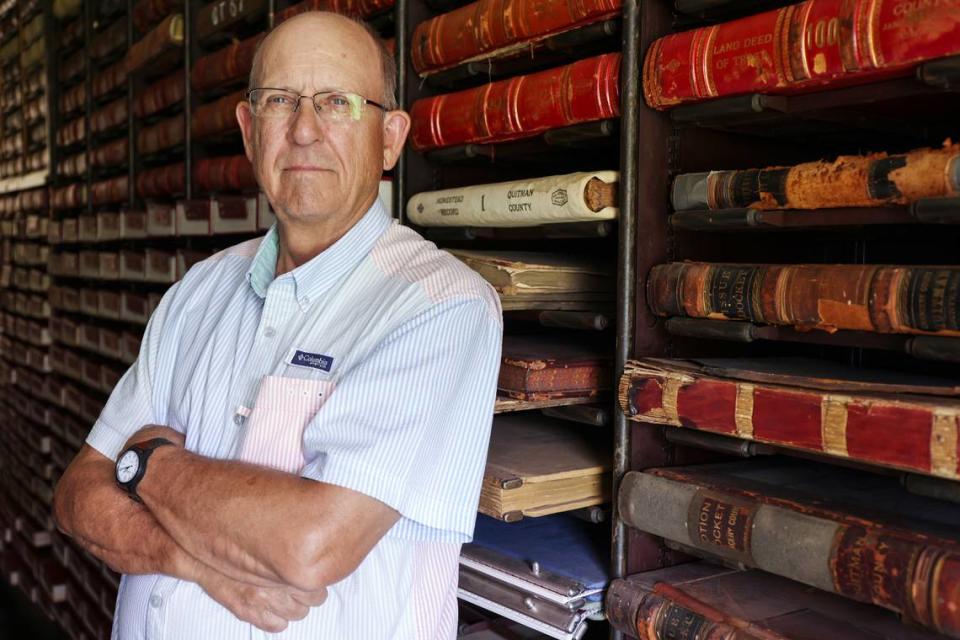 Quitman County Chancery Clerk Butch Scipper at the courthouse in Marks, Mississippi.